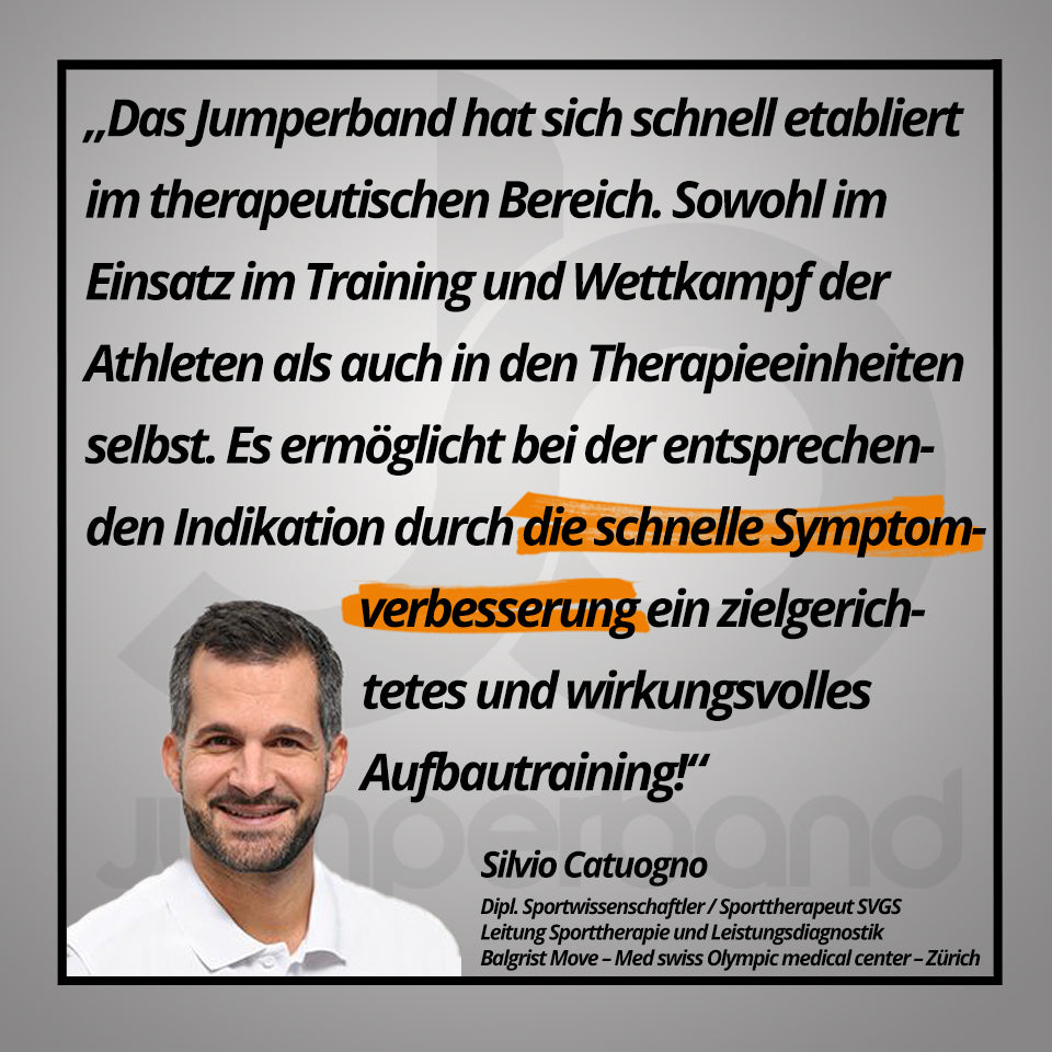 Sportwissenschaftler empfiehlt das Jumperband 